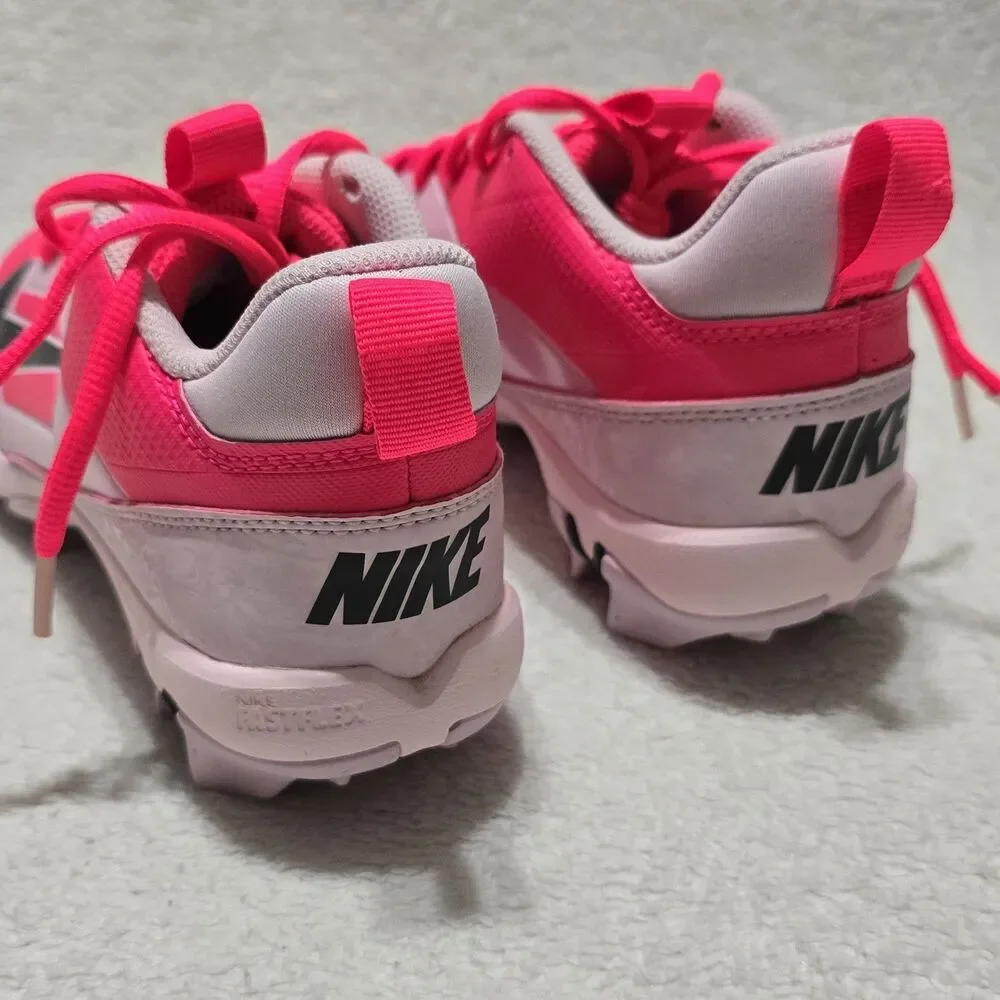 Nike Alpha Menace 4 Shark Youth 4.5 Football Cleats Racer Pink HJ4561-600 Unisex